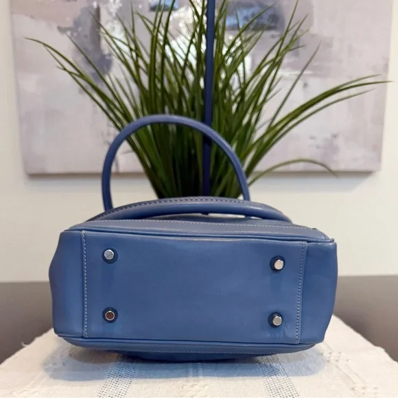 Coach Vintage Blue Bonnie Cashin Linen/Leather Shoulder Bag - Picture 4 of 7